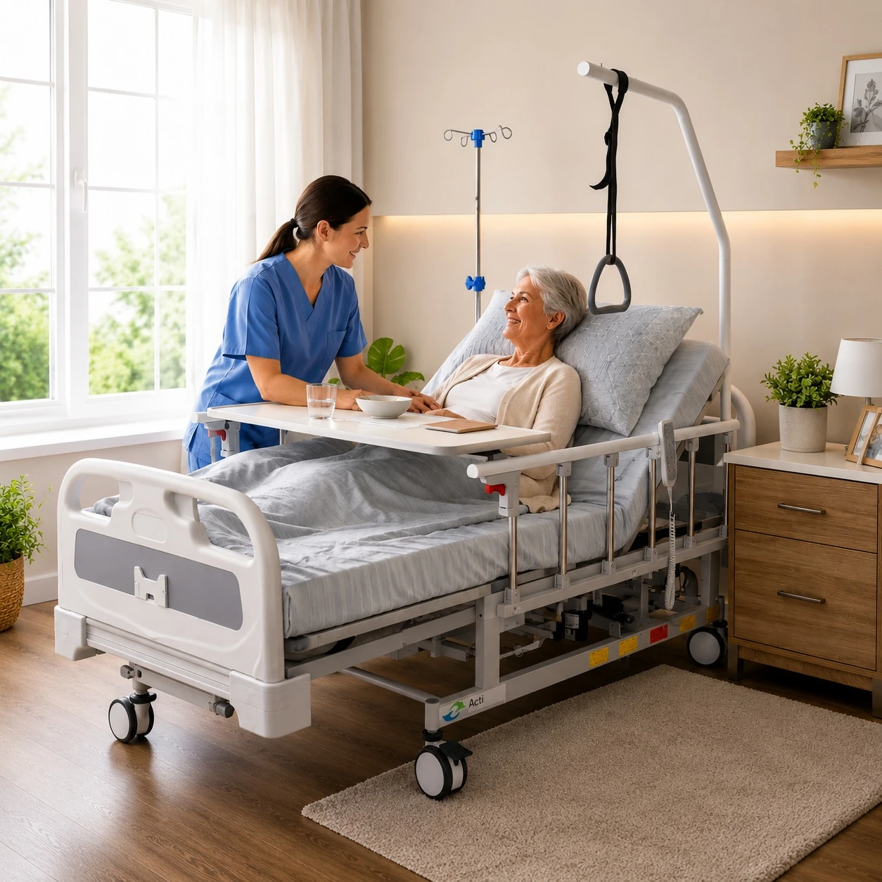 Acti Comfort – elektryczne łóżko rehabilitacyjne do opieki domowej - obrazek 1